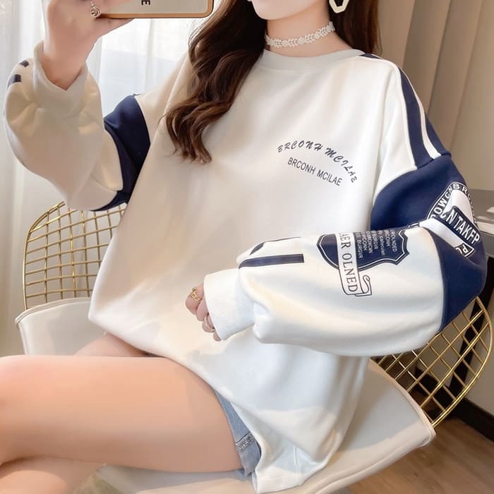 中学生 高校生 レディース ファッション 韓国 ロゴ トレーナー 春秋冬 長袖 トップス 通学 カジュアル ガーリー 可愛い きれいめ 10代 20代 おしゃれ 17285中学生 高校生 レディース 