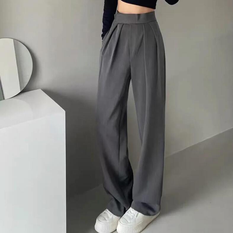 タックワイドパンツ レディース ボトムス パンツ イージーパンツ ワイドパンツアシンメトリー タック スラックス ロング 美シルエットタックワイドパンツ レディース ボトムレディースファッション 続々
